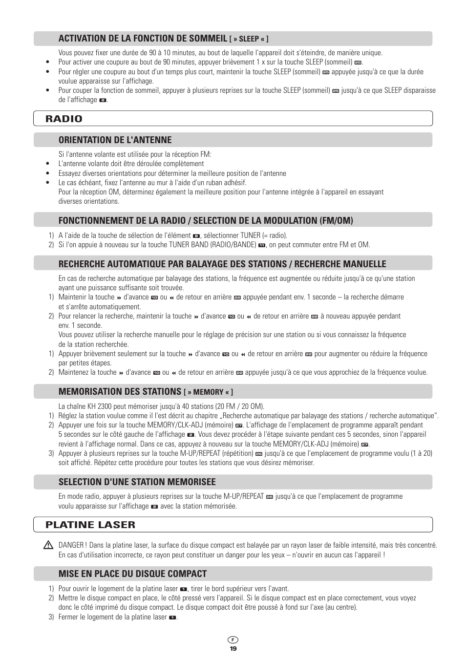 Kompernass KH 2300 User Manual | Page 19 / 70