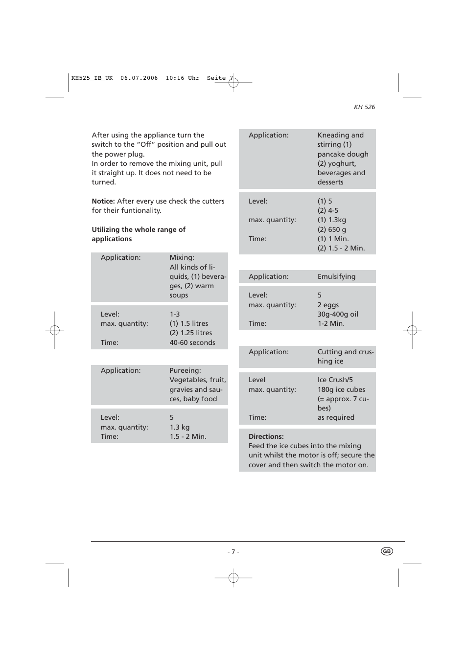 Kompernass KH 525 User Manual | Page 11 / 13