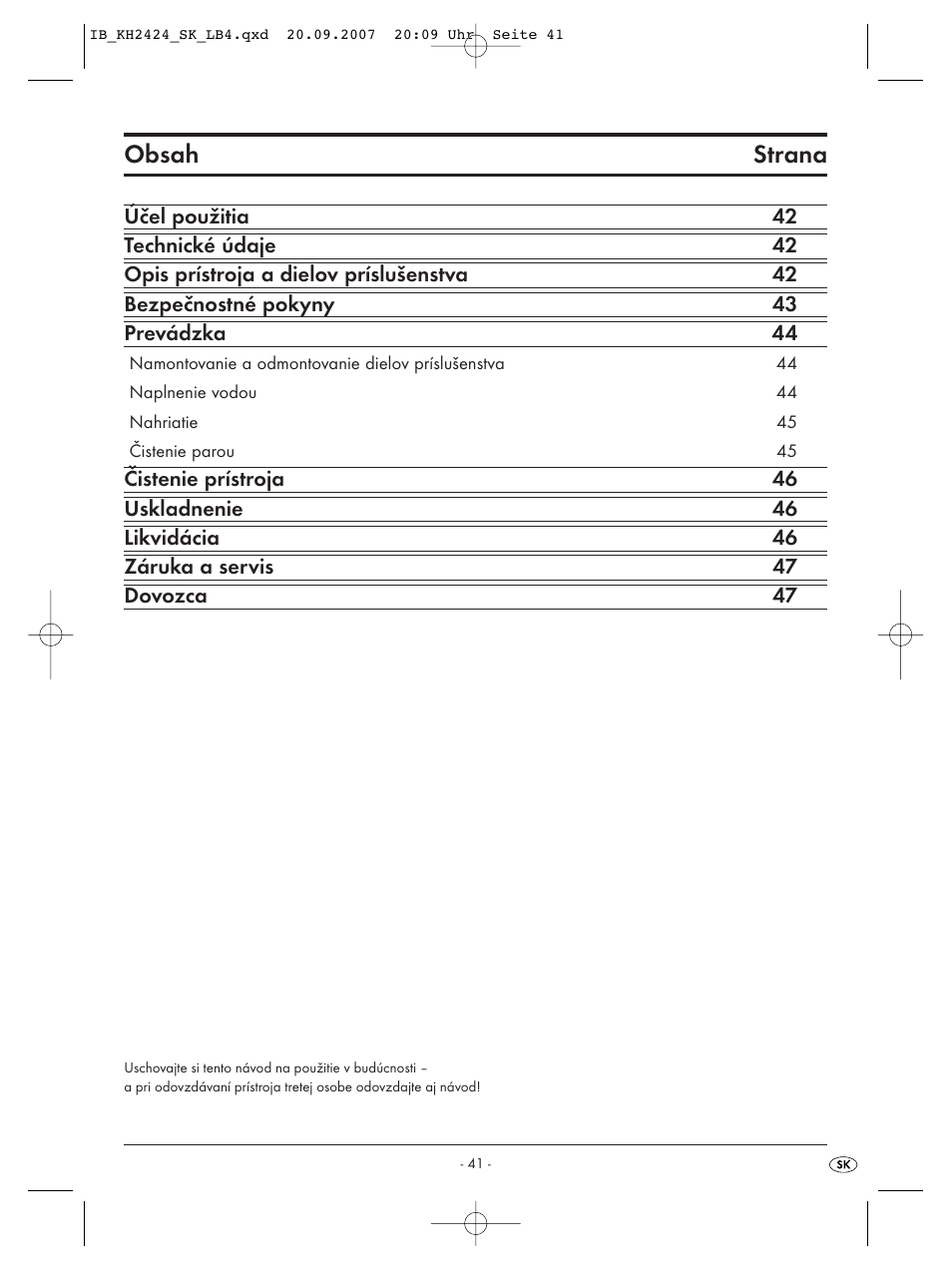 Kompernass KH 2424 User Manual | Page 43 / 66