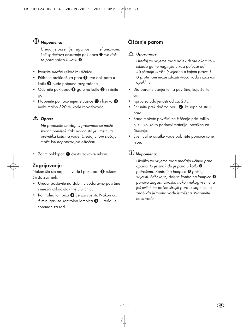 Kompernass KH 2424 User Manual | Page 55 / 66