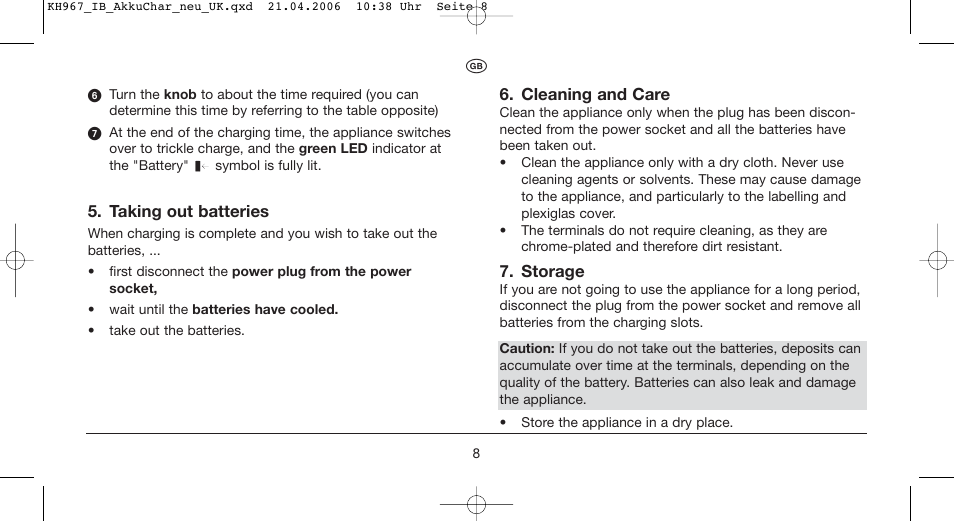 Kompernass KH 967 User Manual | Page 8 / 10