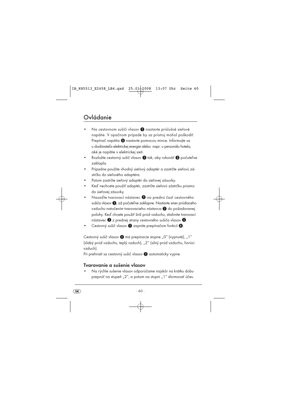 Ovládanie | Kompernass KH 5513 User Manual | Page 62 / 90