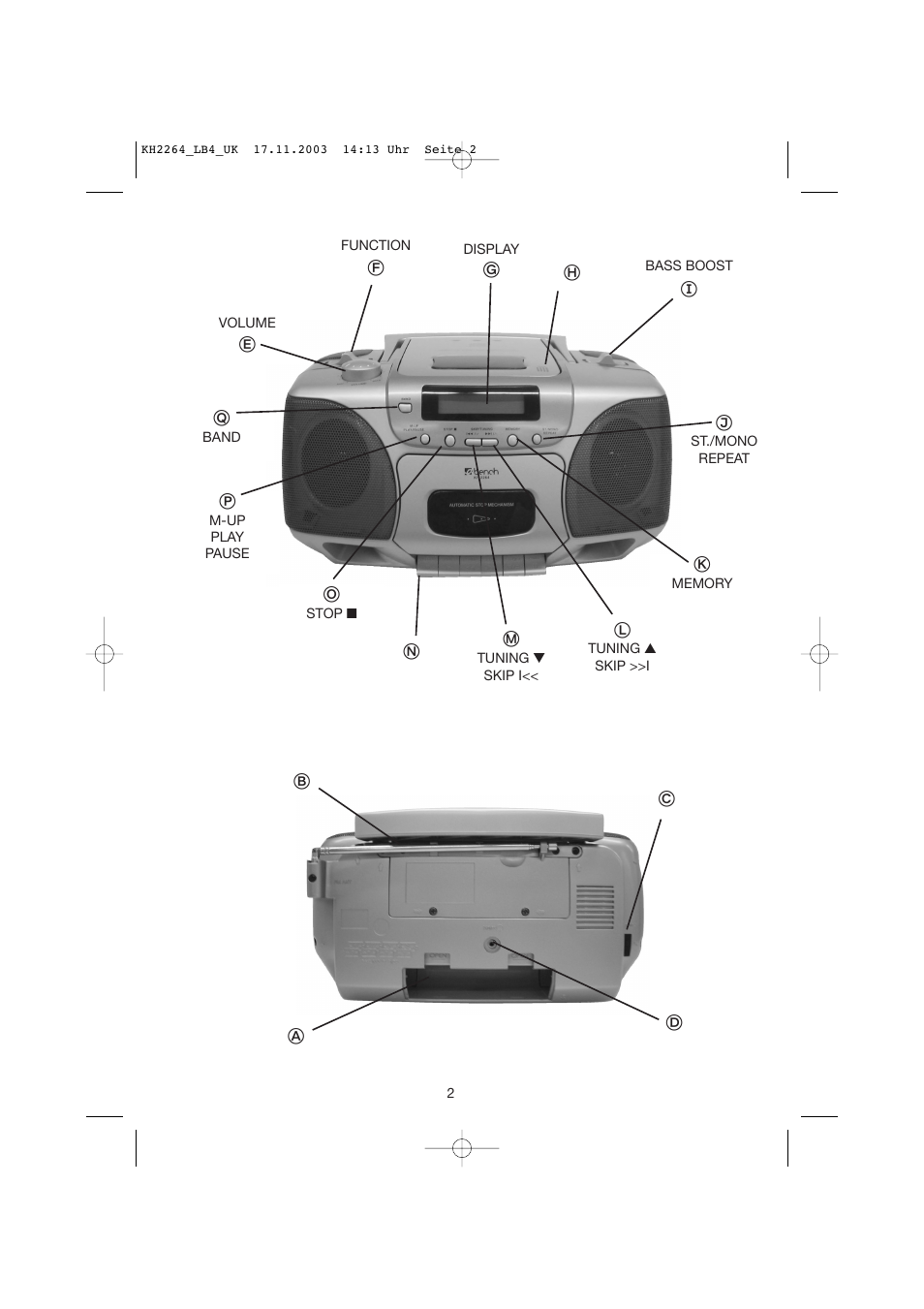 Kompernass KH 2264 User Manual | Page 2 / 13