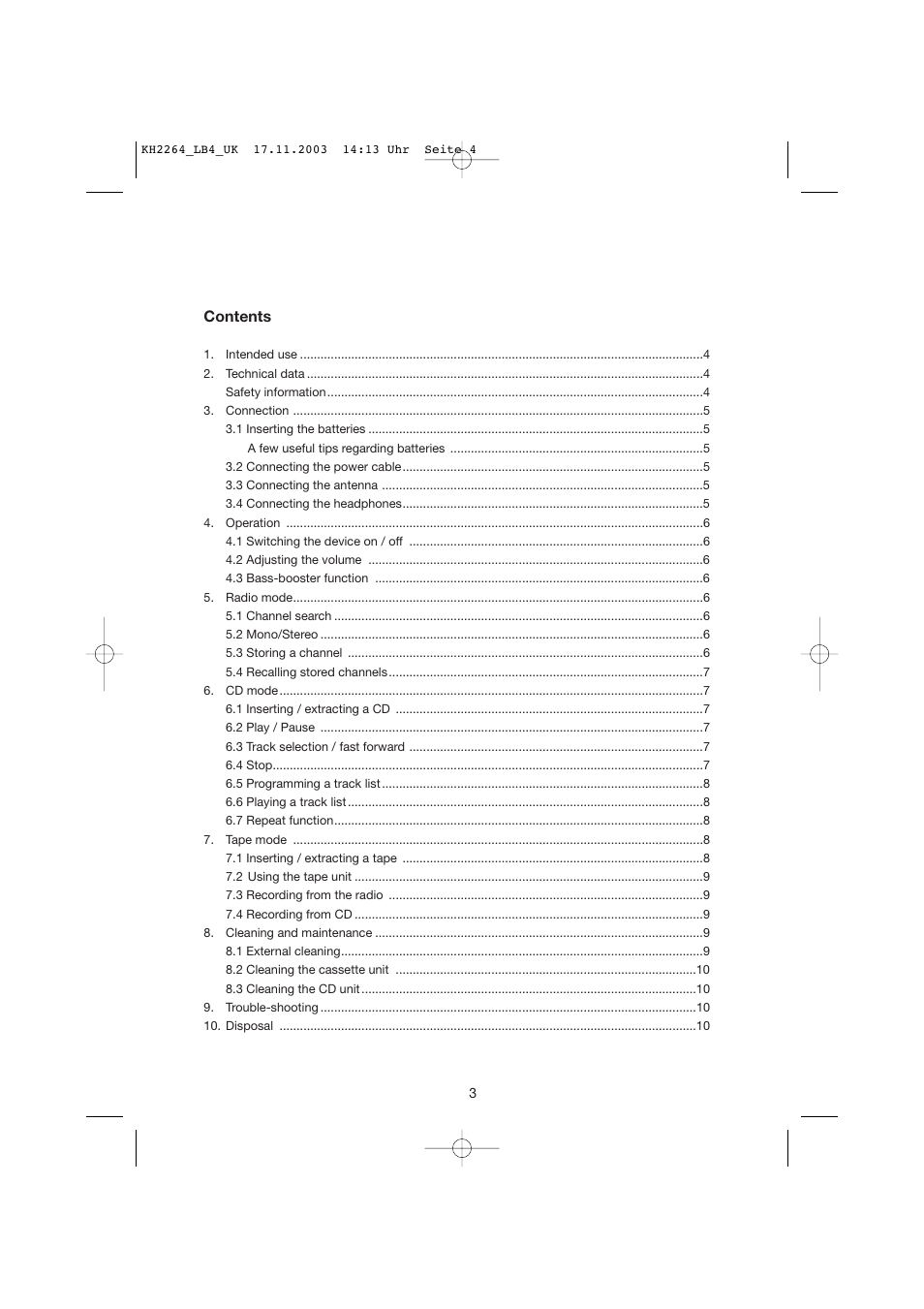 Kompernass KH 2264 User Manual | Page 4 / 13