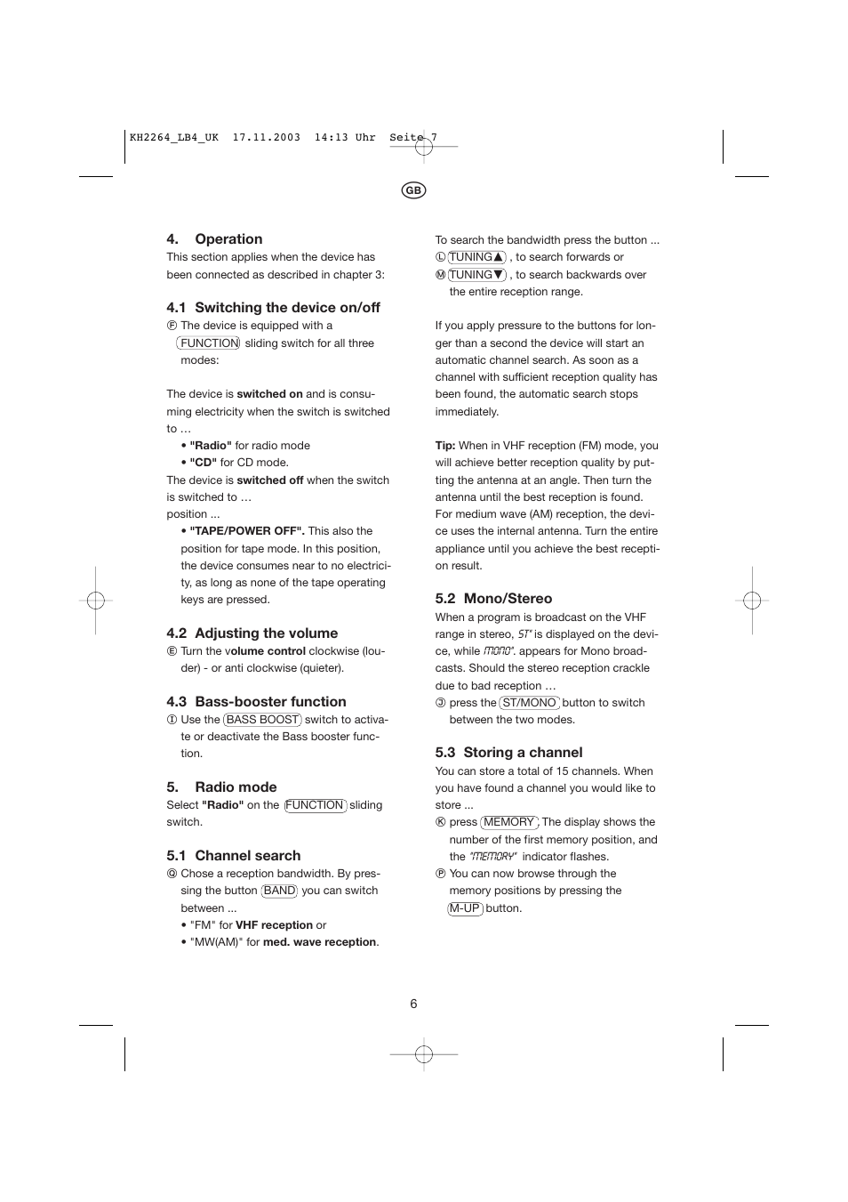 Kompernass KH 2264 User Manual | Page 7 / 13