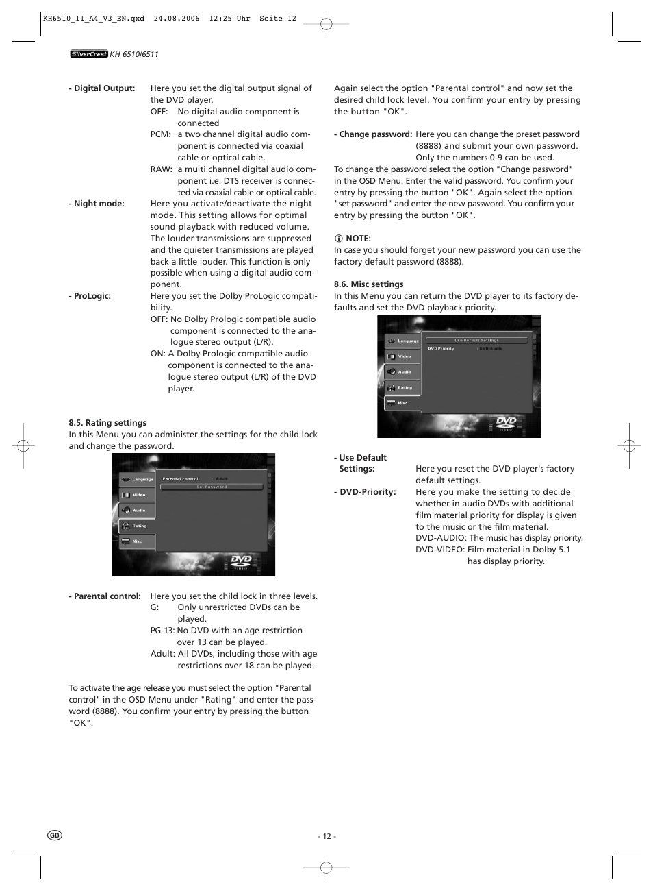 Kompernass KH 6511 User Manual | Page 14 / 30