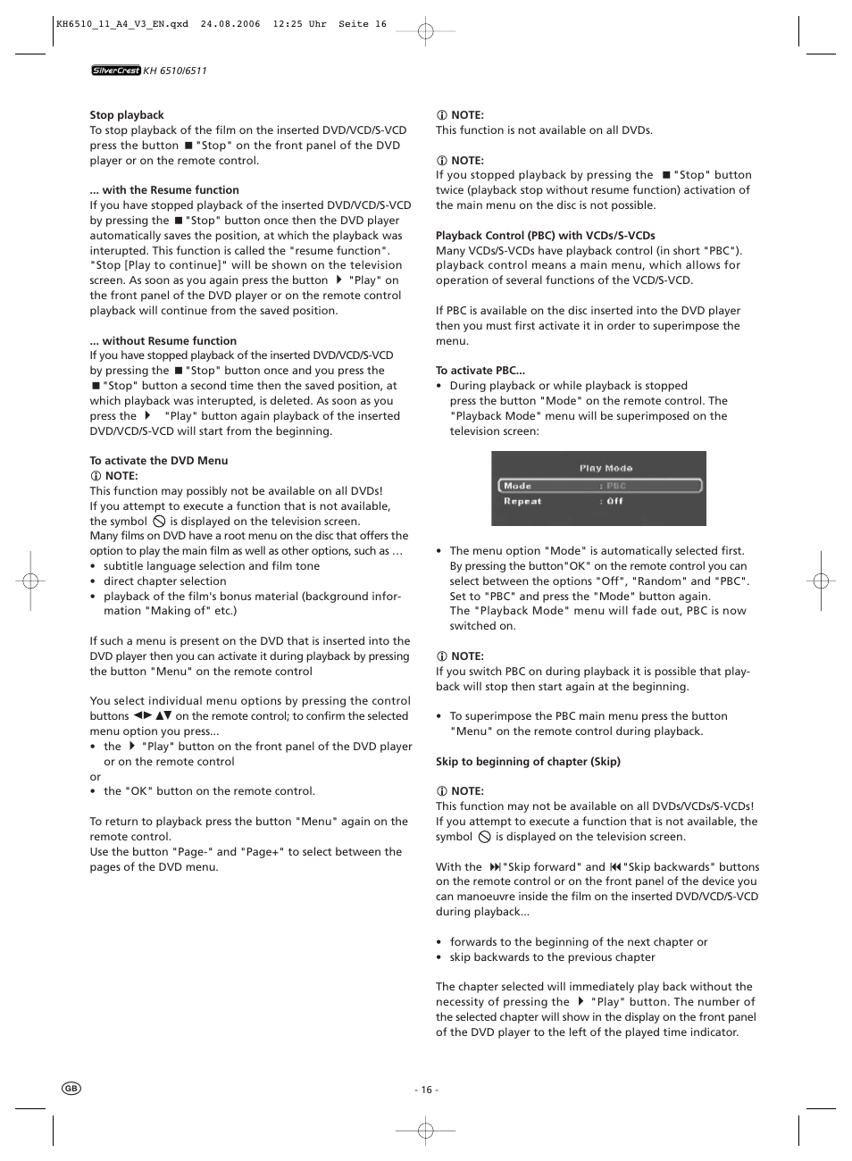 Kompernass KH 6511 User Manual | Page 18 / 30