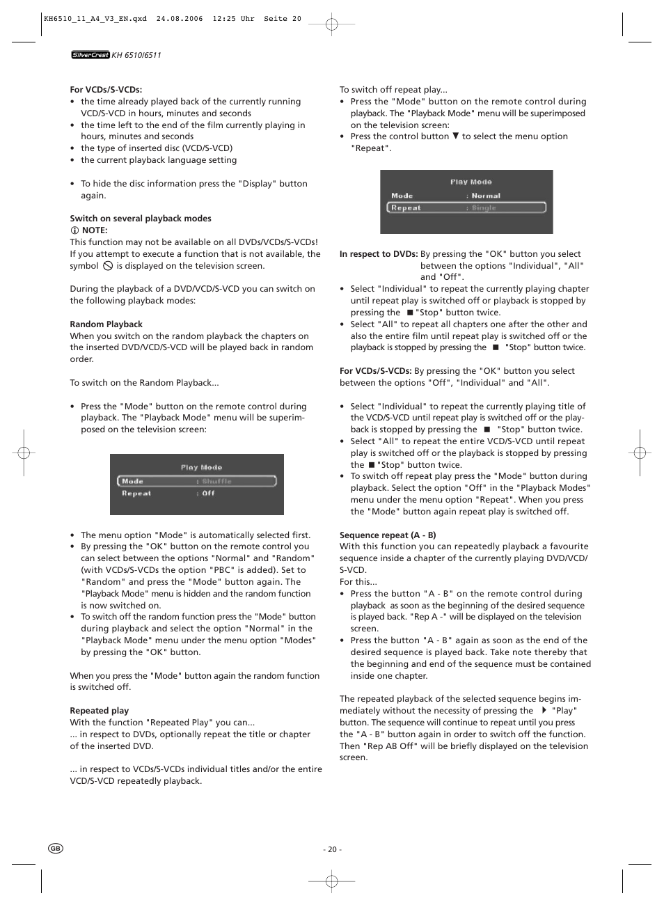 Kompernass KH 6511 User Manual | Page 22 / 30