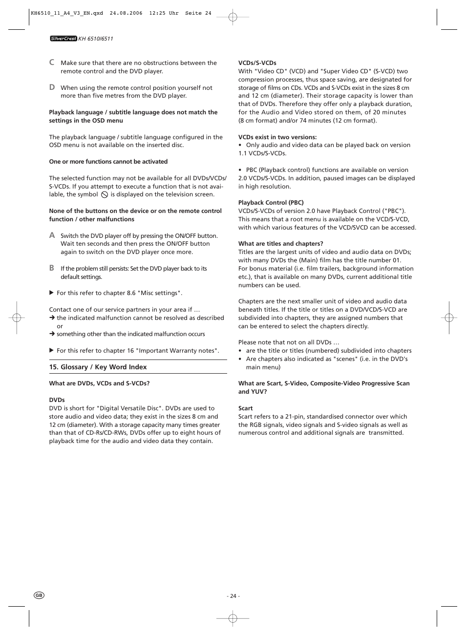 Kompernass KH 6511 User Manual | Page 26 / 30