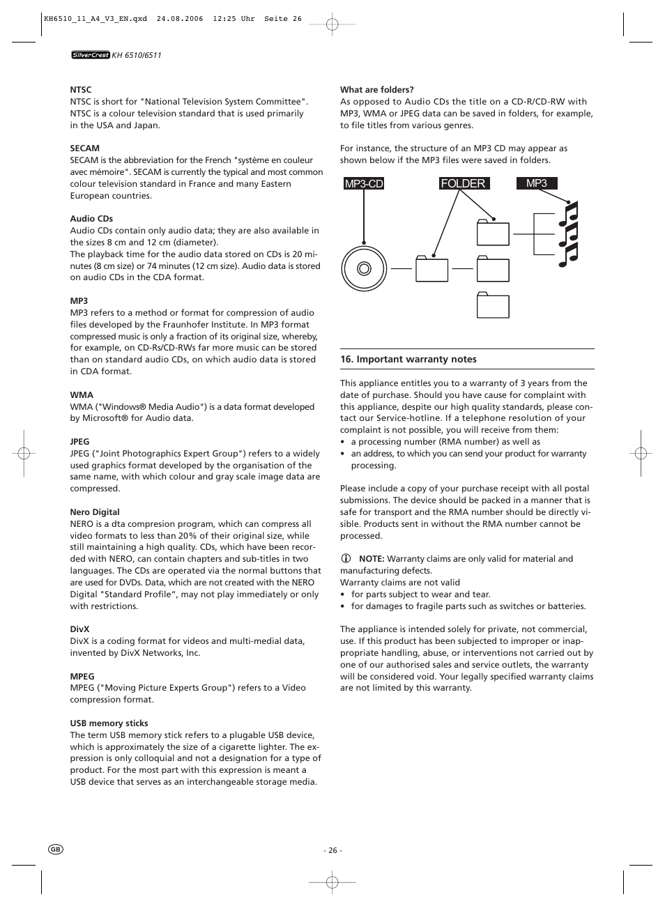 Folder | Kompernass KH 6511 User Manual | Page 28 / 30