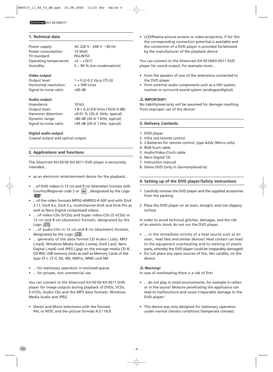 Kompernass KH 6511 User Manual | Page 6 / 30