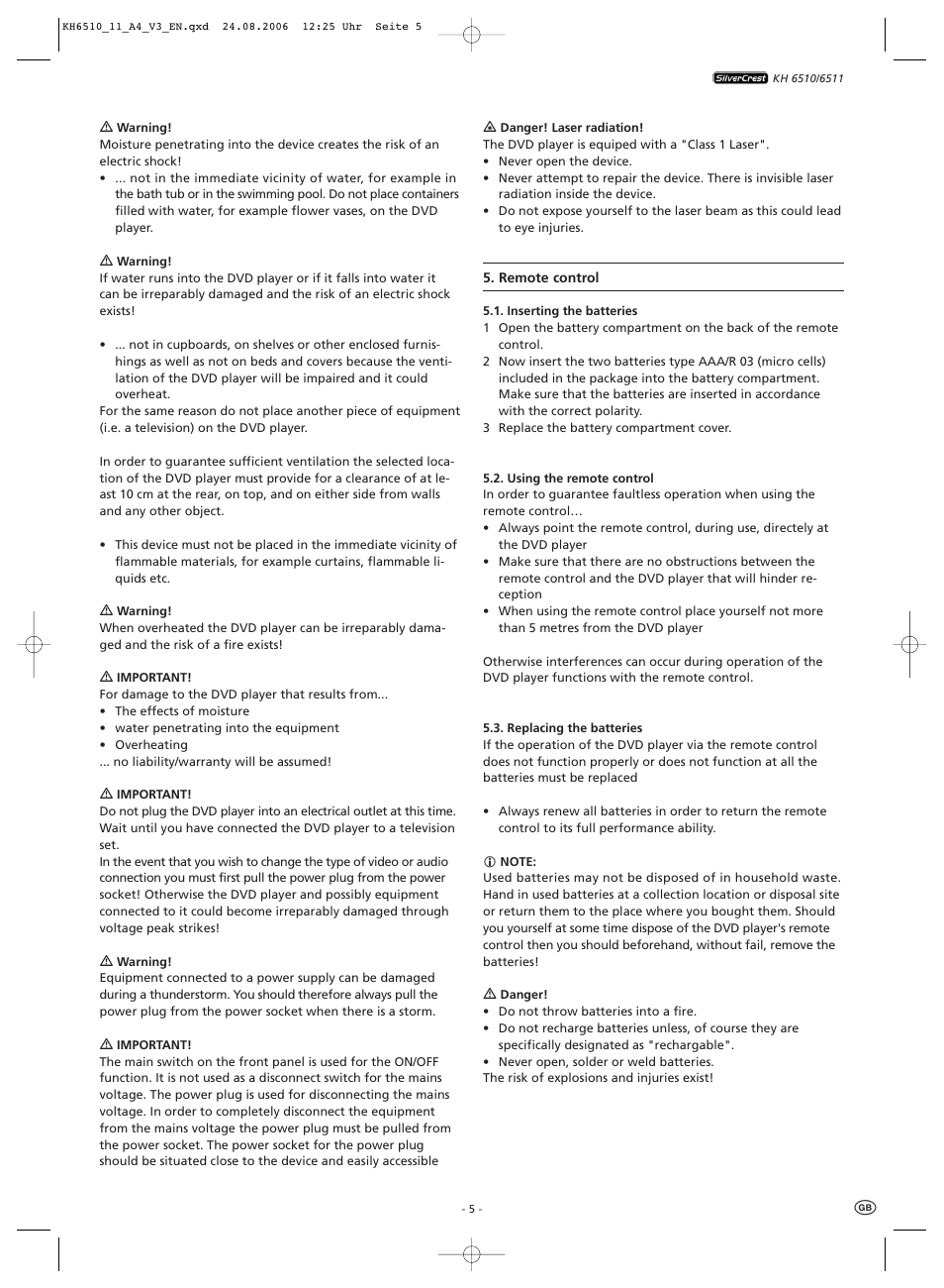 Kompernass KH 6511 User Manual | Page 7 / 30