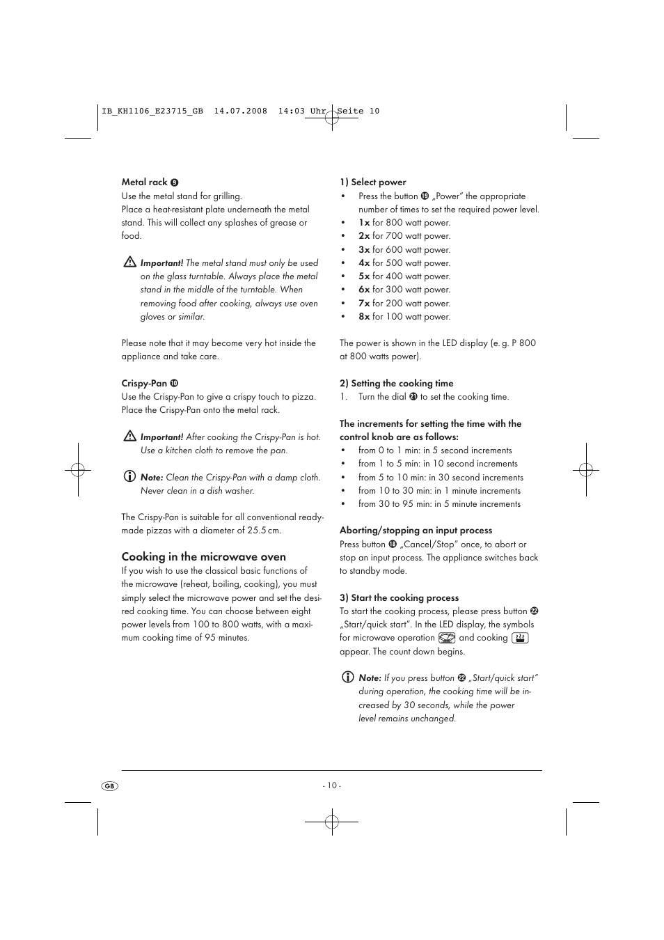 Kompernass KH 1106 User Manual | Page 12 / 34