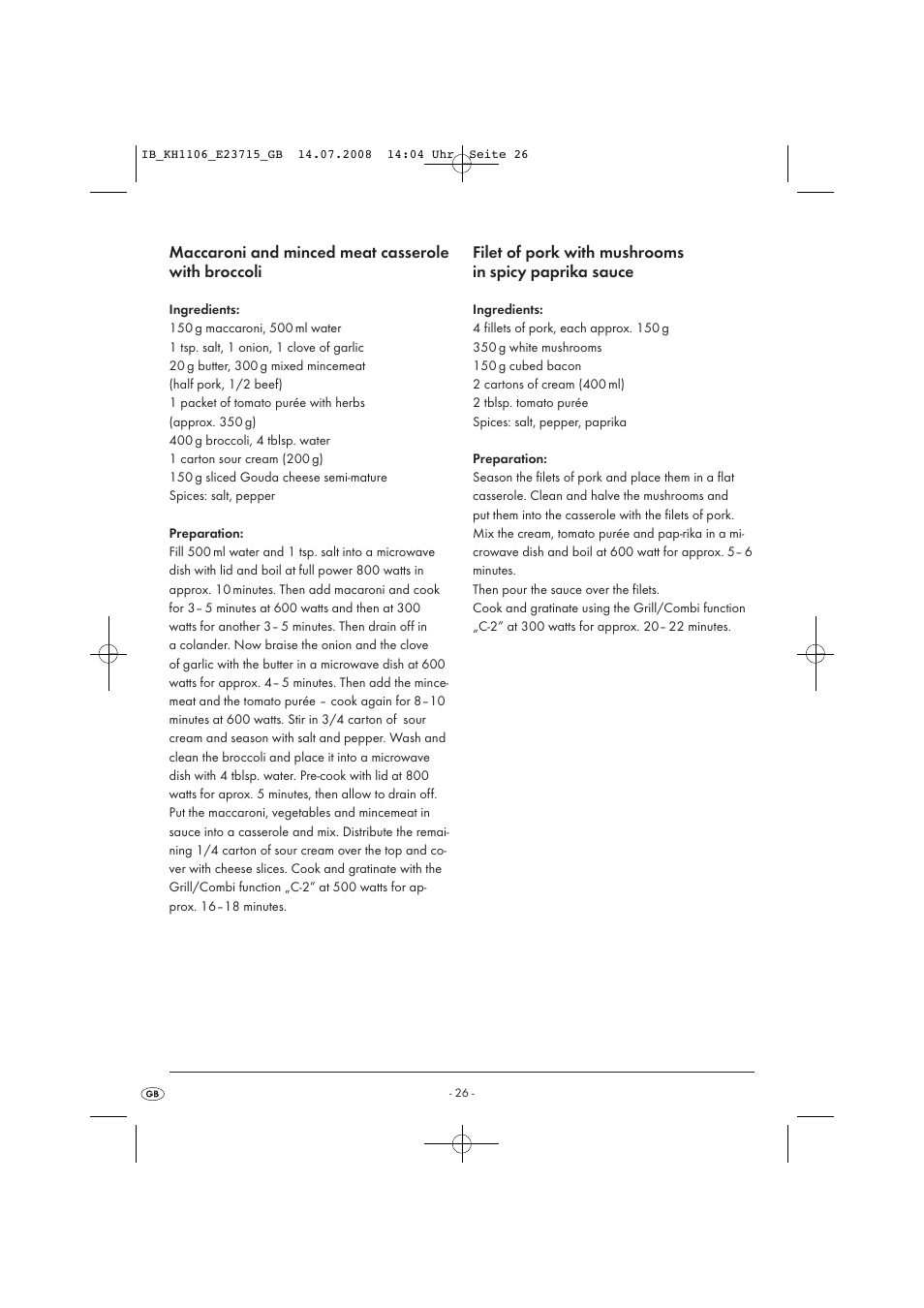 Kompernass KH 1106 User Manual | Page 28 / 34