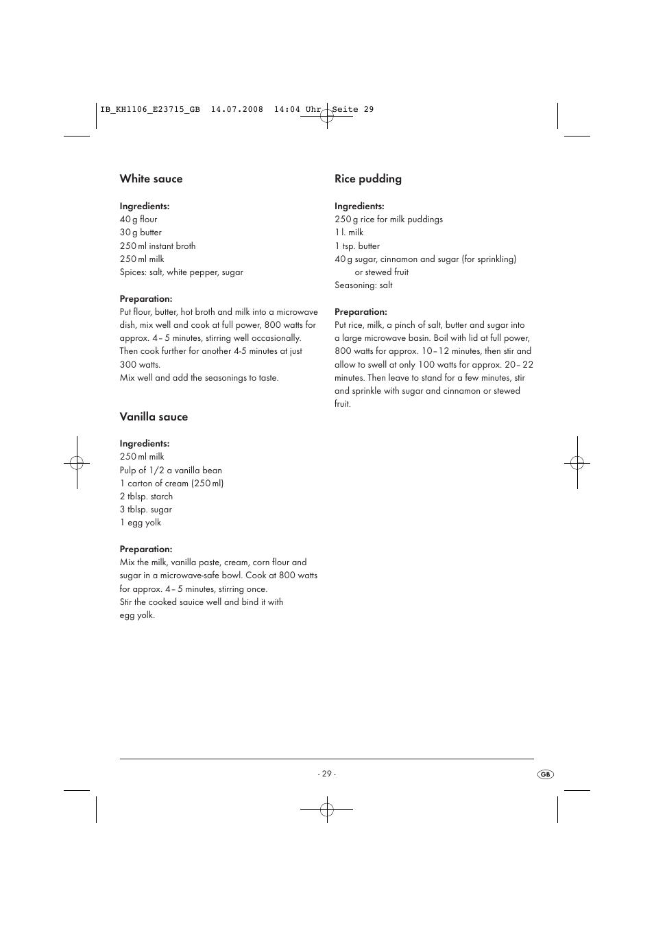 Kompernass KH 1106 User Manual | Page 31 / 34