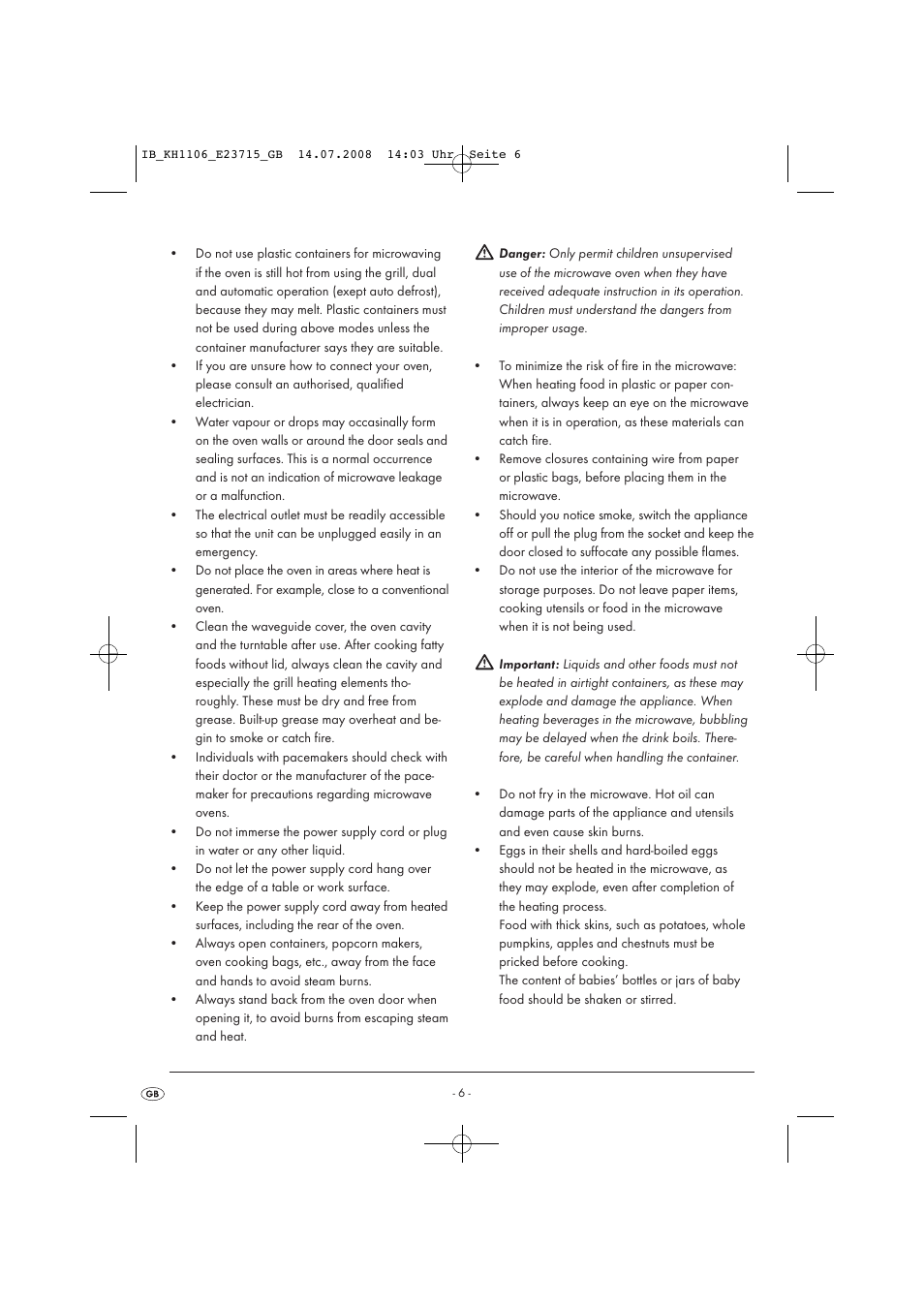 Kompernass KH 1106 User Manual | Page 8 / 34