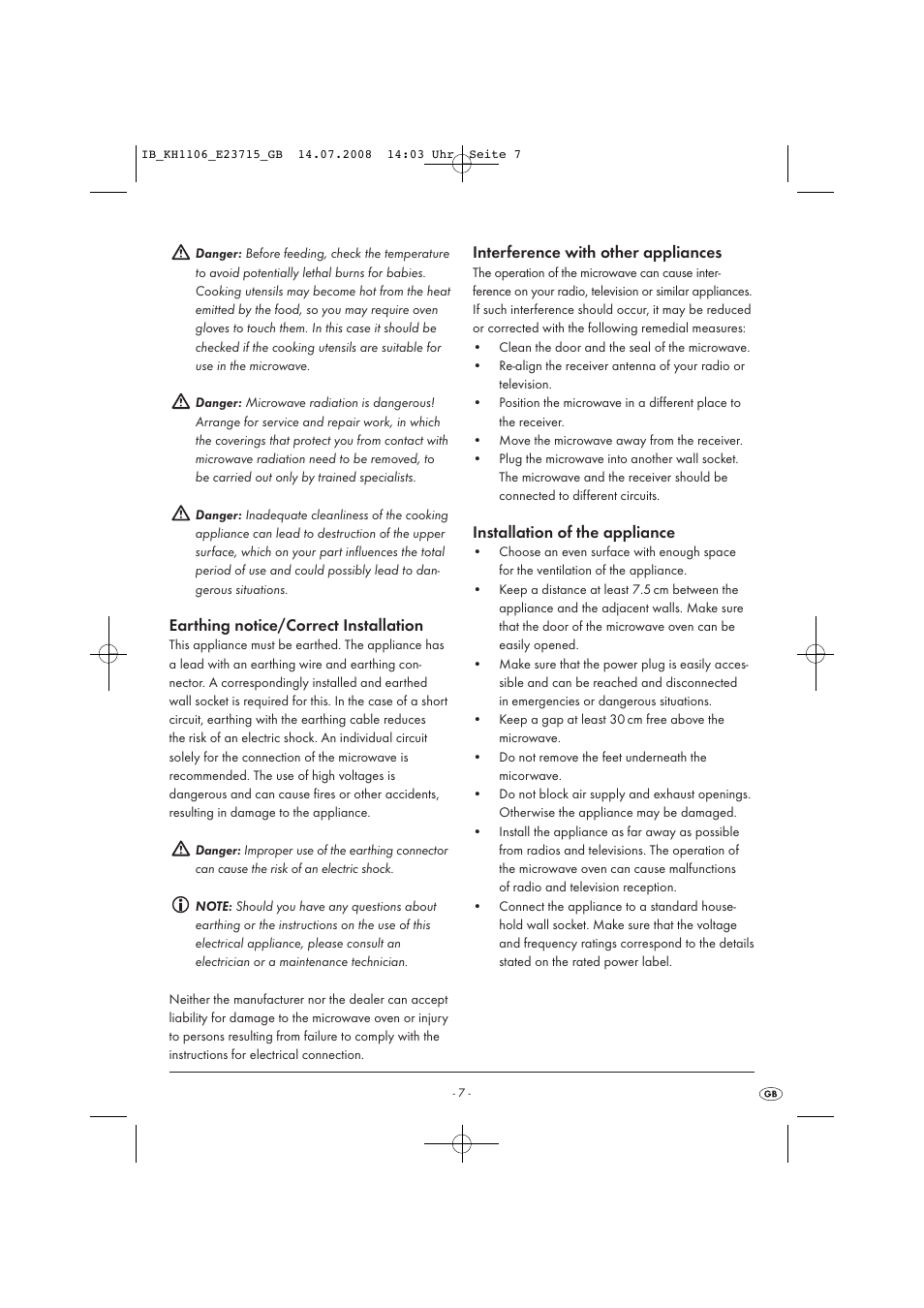 Kompernass KH 1106 User Manual | Page 9 / 34