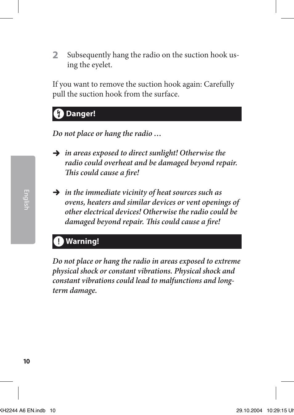 Kompernass KH 2244 User Manual | Page 10 / 16