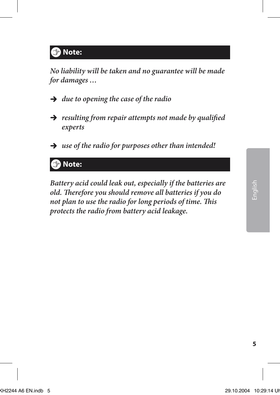 Kompernass KH 2244 User Manual | Page 5 / 16