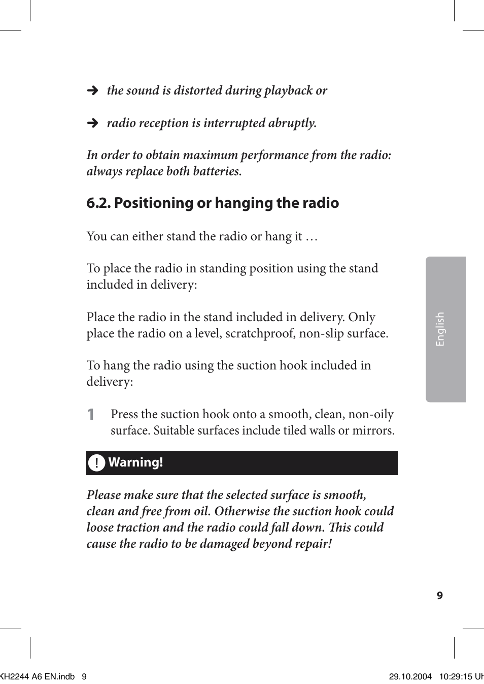 Kompernass KH 2244 User Manual | Page 9 / 16
