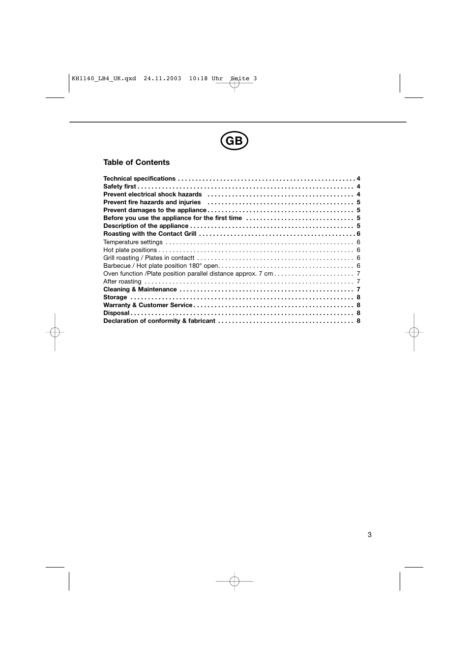 Kompernass KH 1140 User Manual | Page 3 / 9