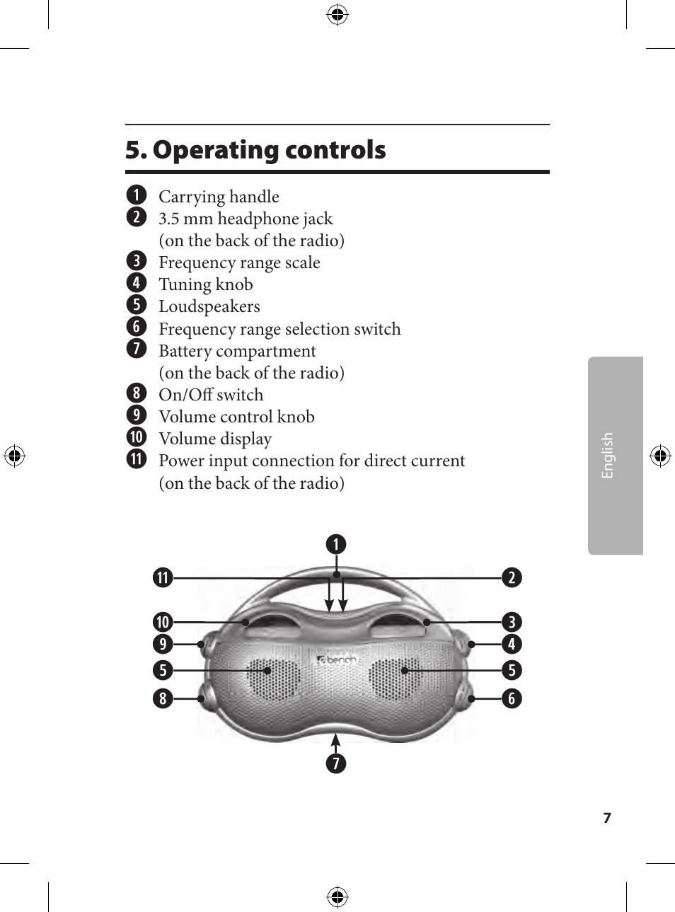 Operating controls q | Kompernass KH 2243 User Manual | Page 7 / 17