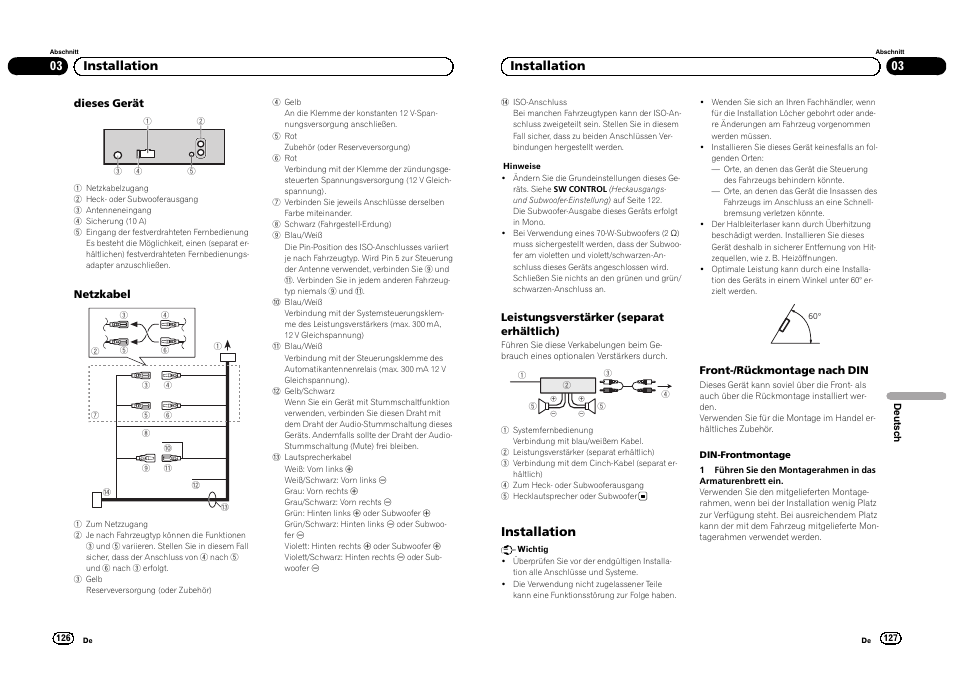 03 installation, Installation | Pioneer DEH-3300UB User Manual | Page 64 / 100