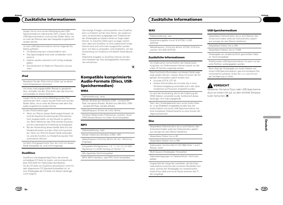 Zusätzliche informationen | Pioneer DEH-3300UB User Manual | Page 68 / 100