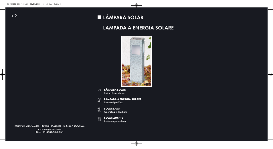 Kompernass KH 4102 User Manual | 15 pages