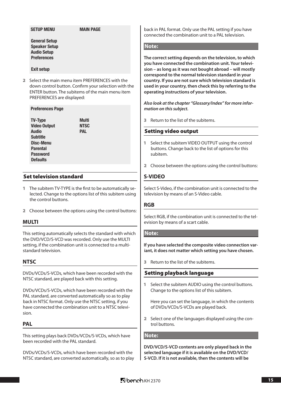 Kompernass KH 2370 User Manual | Page 15 / 38