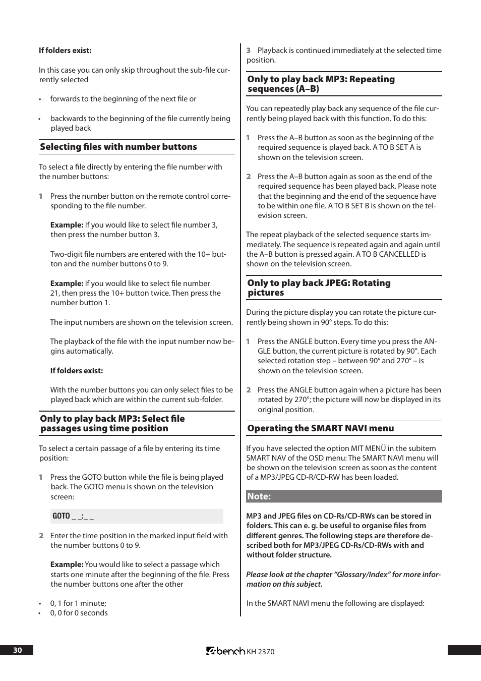 Kompernass KH 2370 User Manual | Page 30 / 38