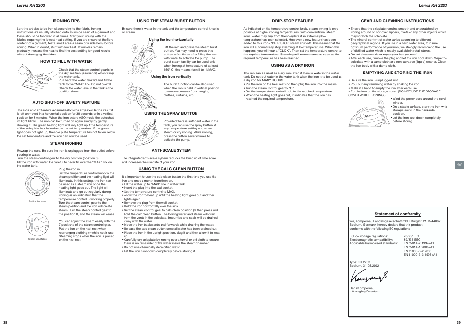 Kompernass Lervia KH 2203 User Manual | Page 20 / 21