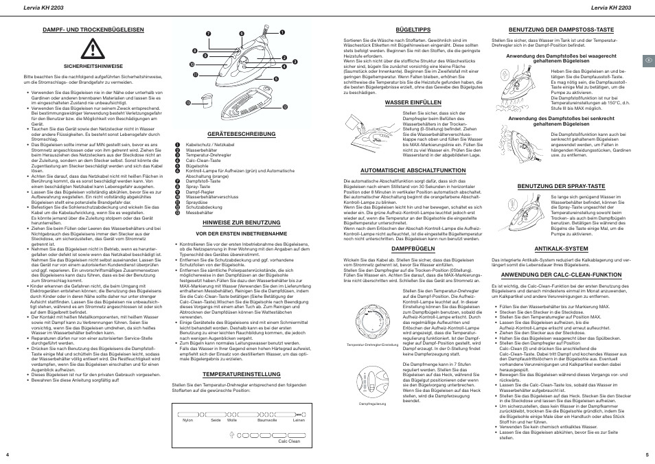 Kompernass Lervia KH 2203 User Manual | Page 3 / 21