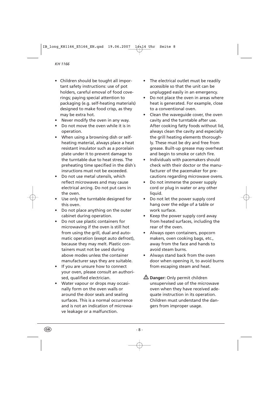 Kompernass Bifinett KH1166 User Manual | Page 10 / 39