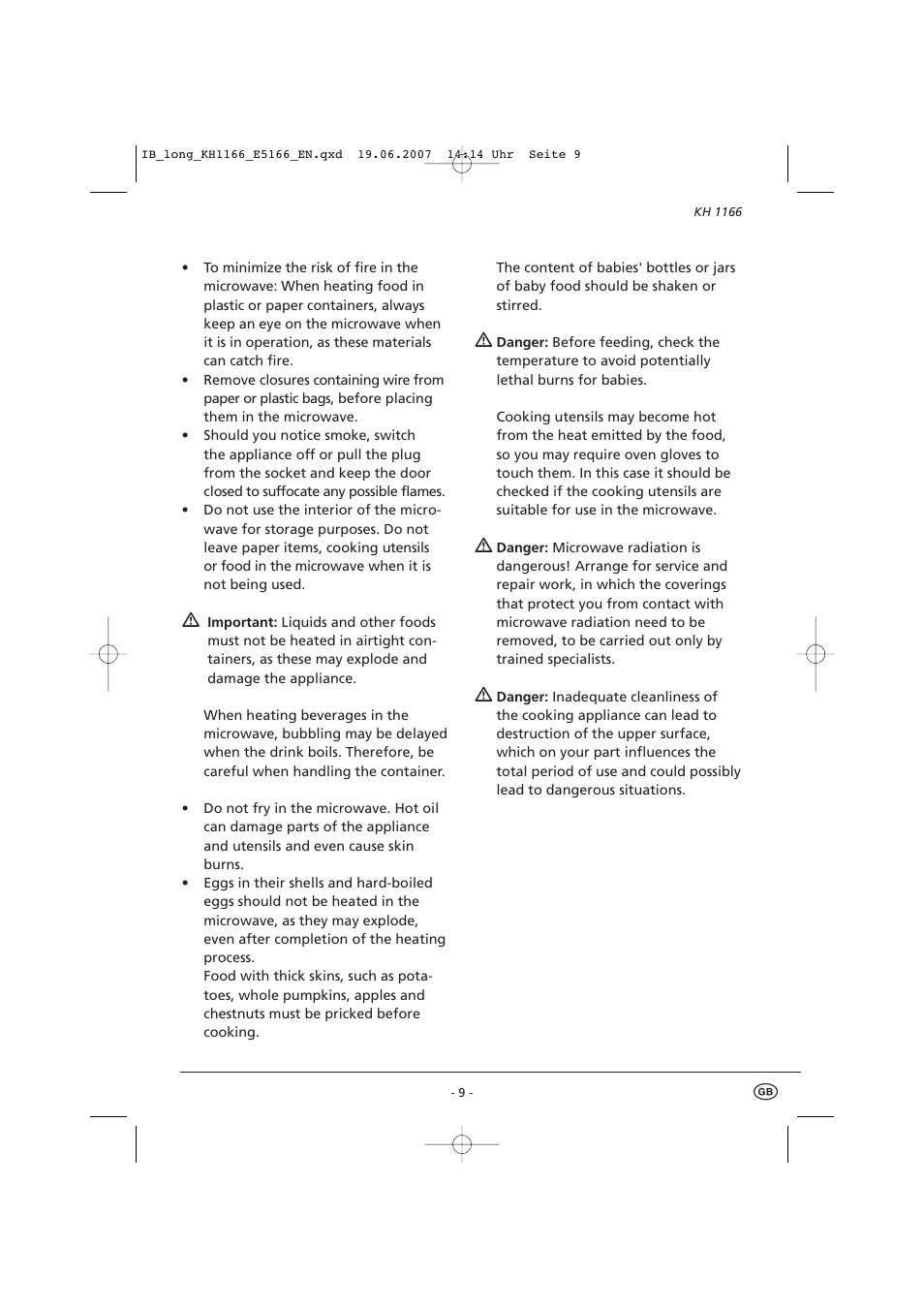 Kompernass Bifinett KH1166 User Manual | Page 11 / 39