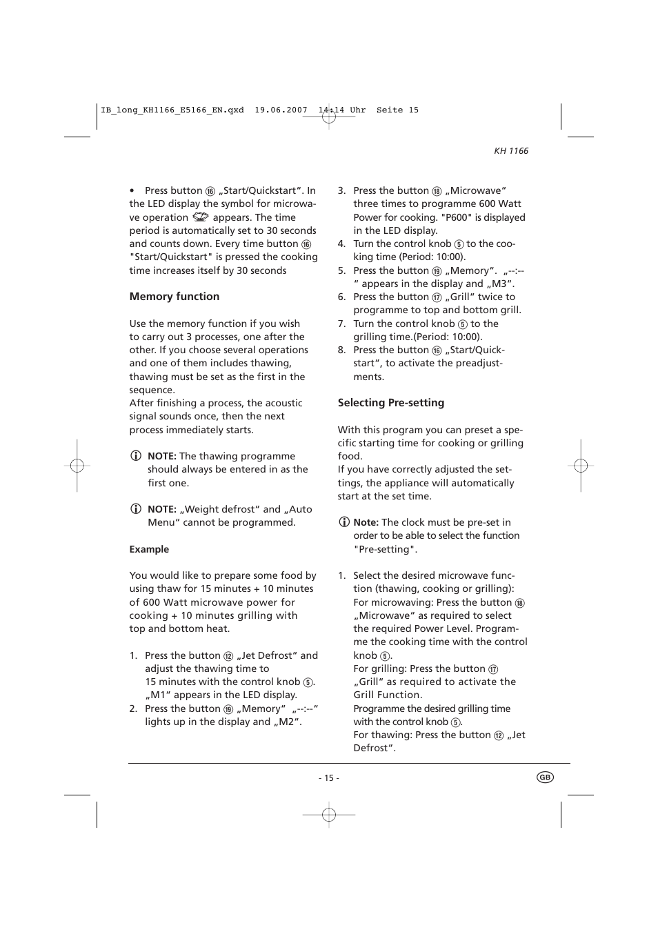 Kompernass Bifinett KH1166 User Manual | Page 17 / 39