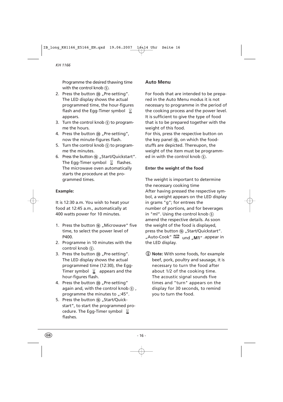 Kompernass Bifinett KH1166 User Manual | Page 18 / 39