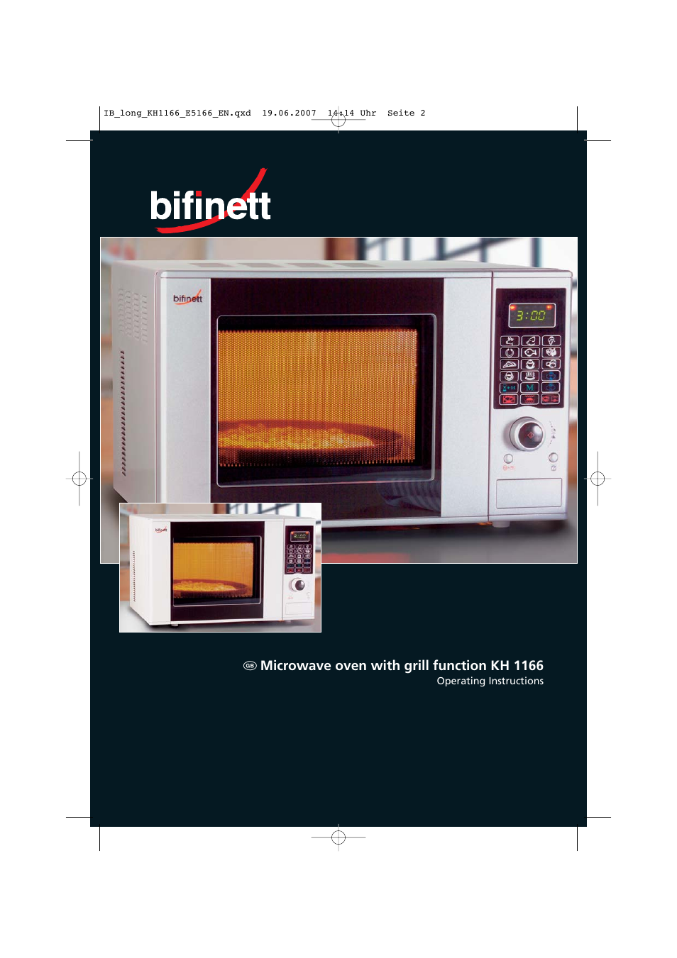 Microwave oven with grill function kh 1166 | Kompernass Bifinett KH1166 User Manual | Page 2 / 39
