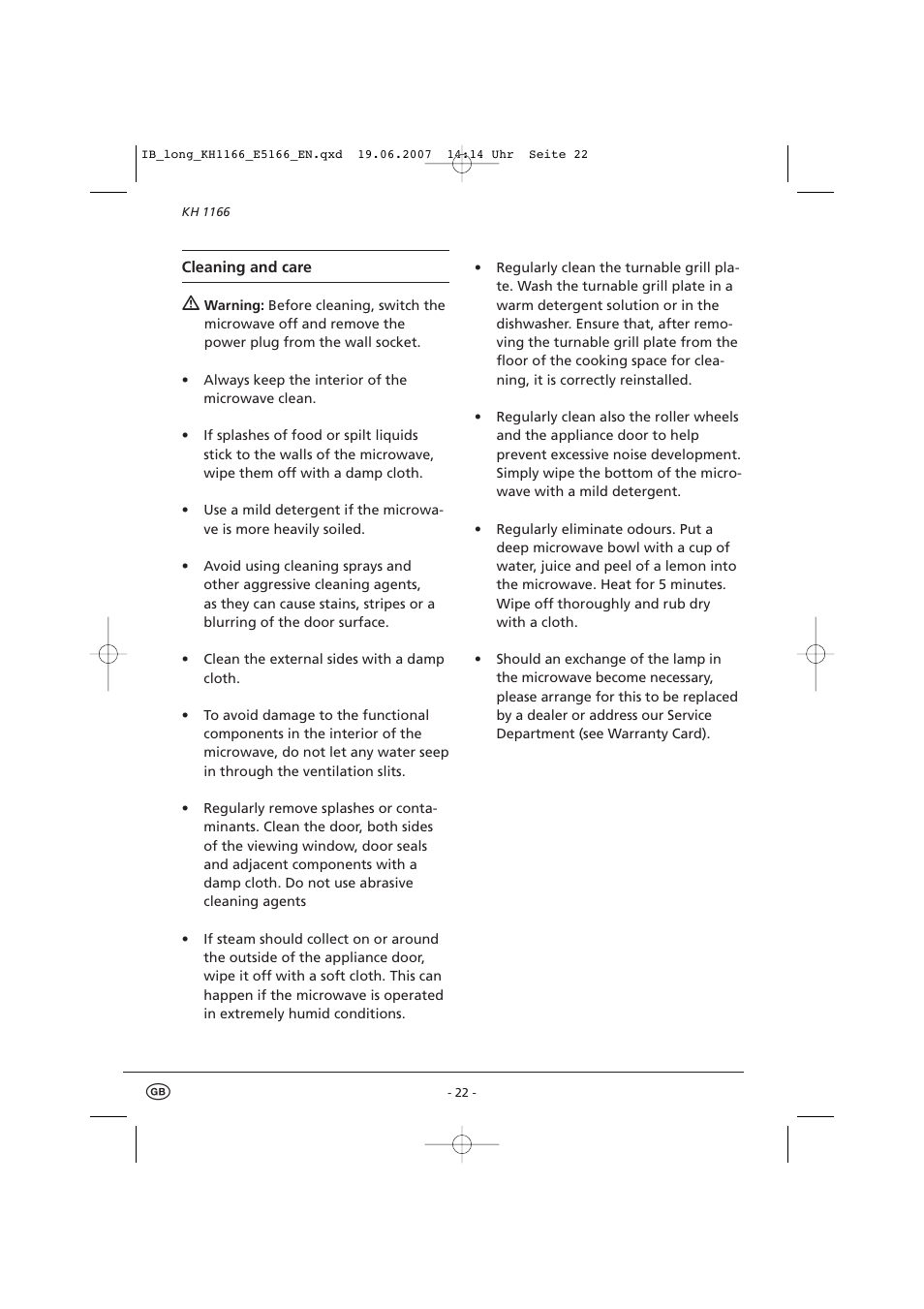 Kompernass Bifinett KH1166 User Manual | Page 24 / 39