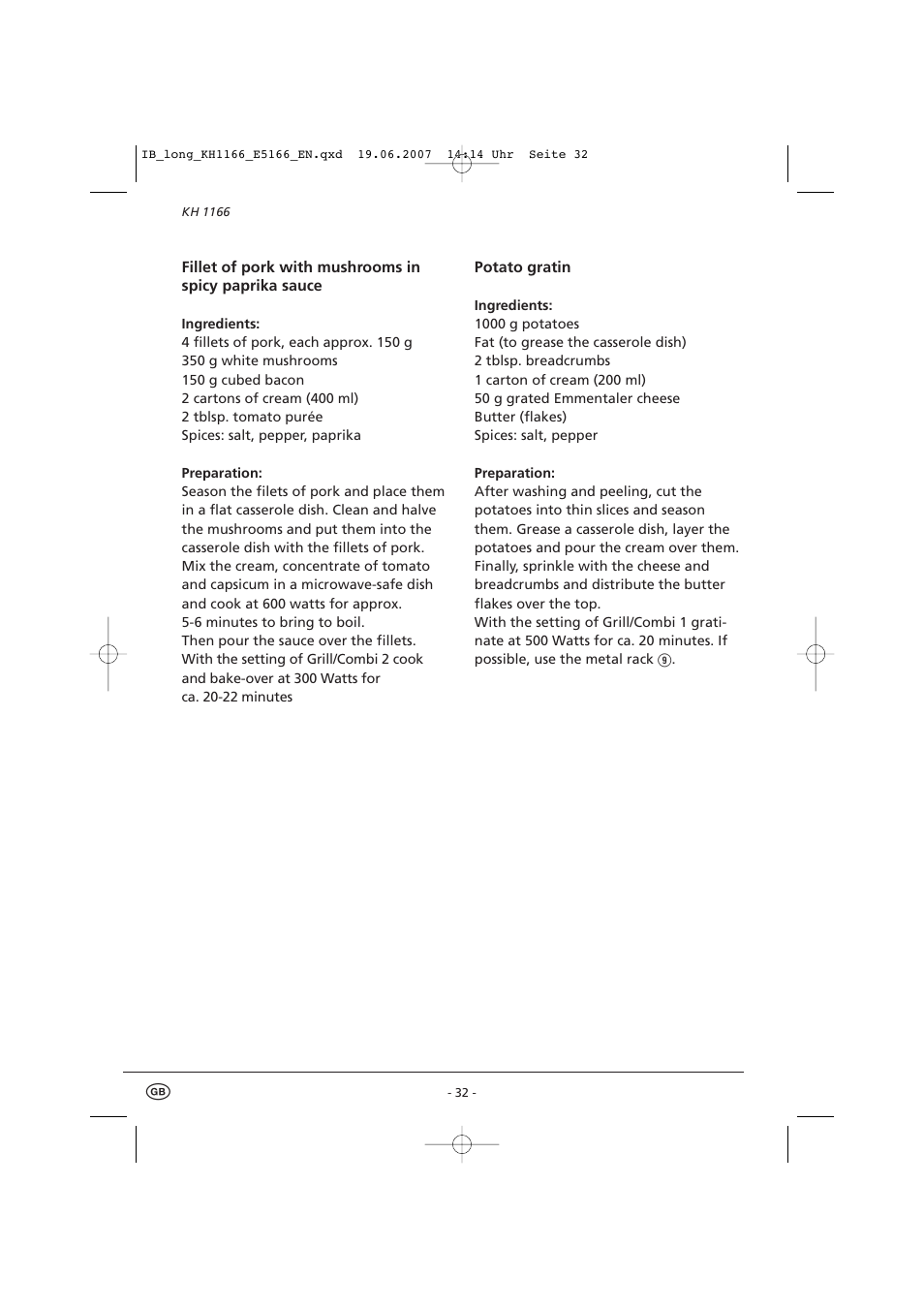 Kompernass Bifinett KH1166 User Manual | Page 34 / 39