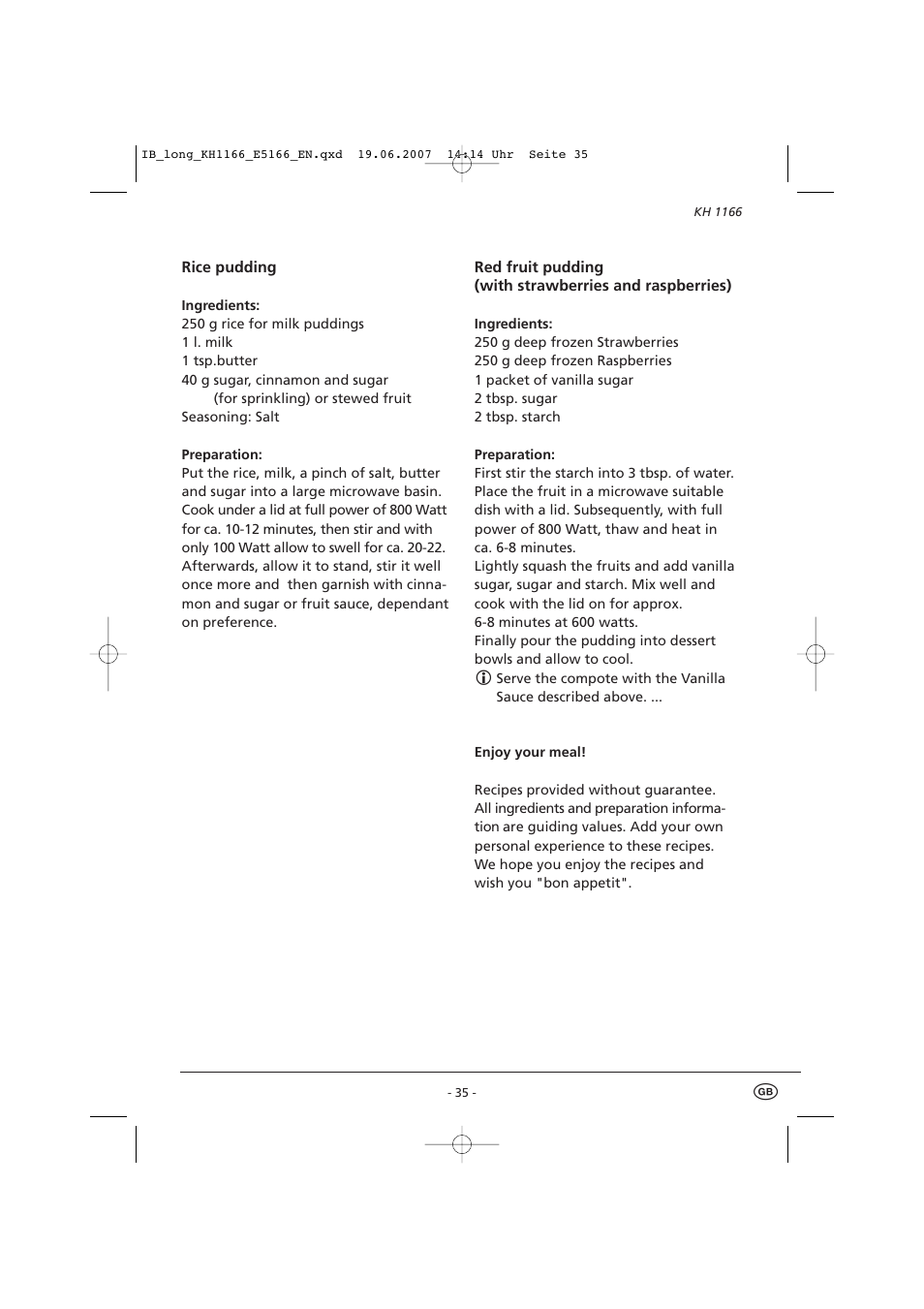 Kompernass Bifinett KH1166 User Manual | Page 37 / 39
