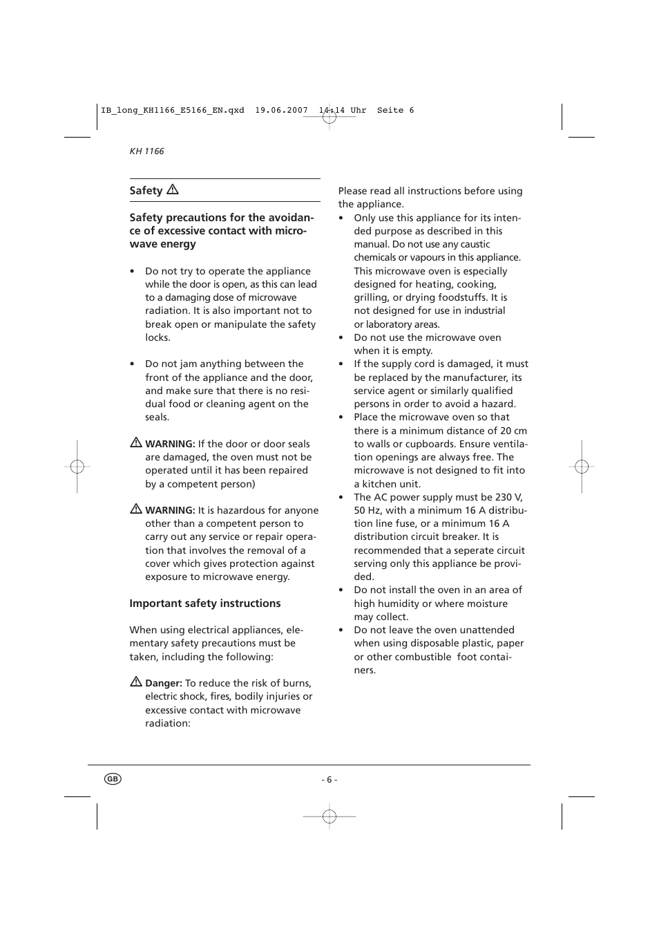 Kompernass Bifinett KH1166 User Manual | Page 8 / 39