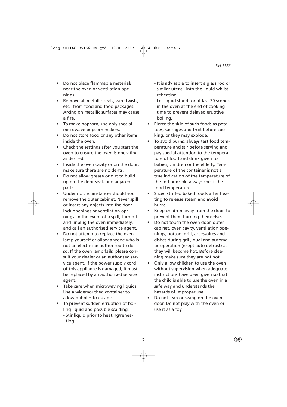 Kompernass Bifinett KH1166 User Manual | Page 9 / 39