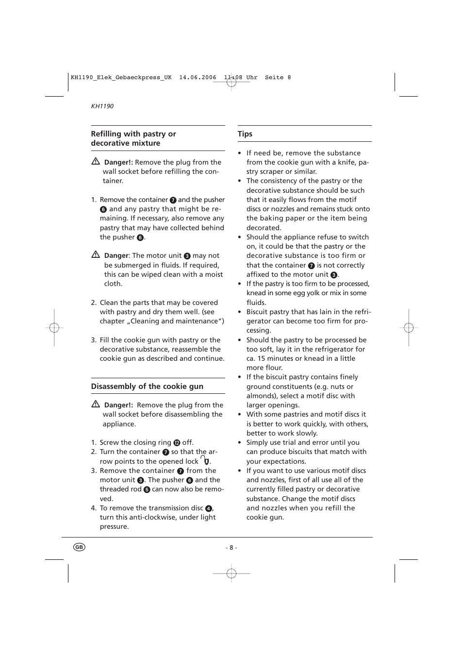 Kompernass KH1190 User Manual | Page 10 / 12
