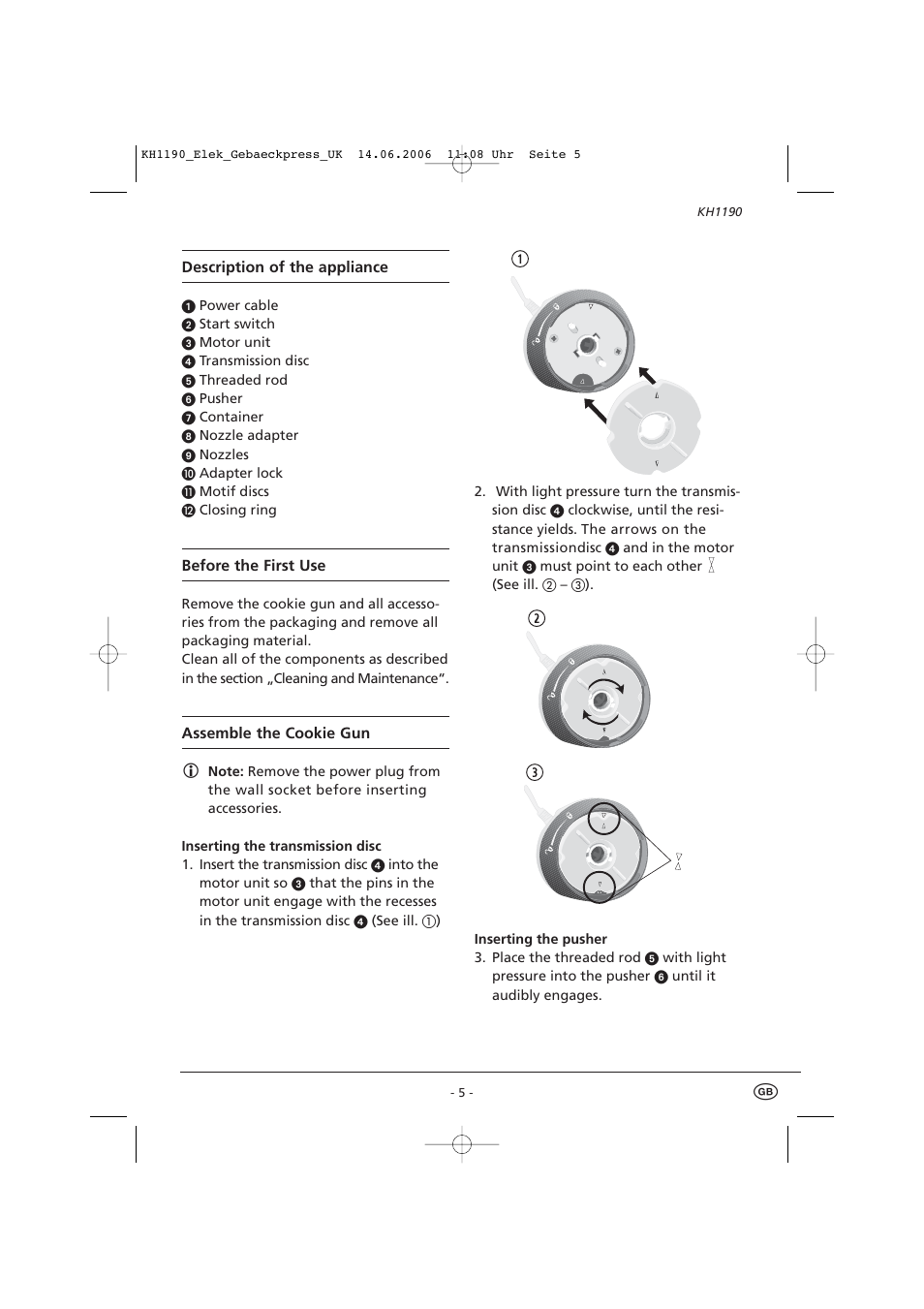 Kompernass KH1190 User Manual | Page 7 / 12