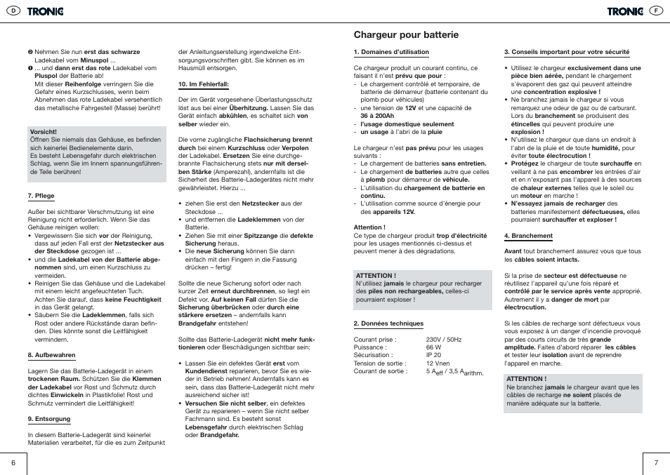 Chargeur pour batterie | Kompernass T5 User Manual | Page 4 / 20