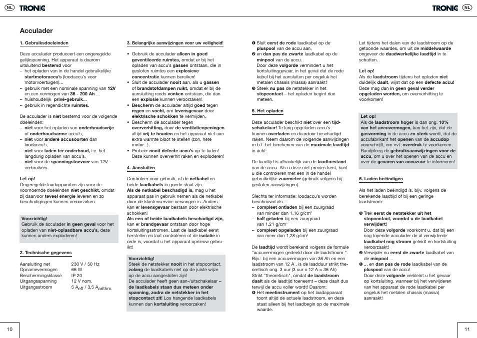 Acculader | Kompernass T5 User Manual | Page 6 / 20