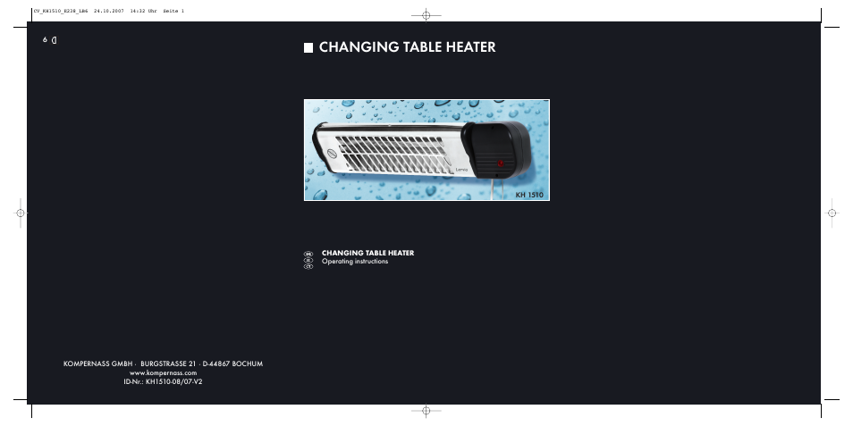 Kompernass KH 1510 User Manual | 8 pages