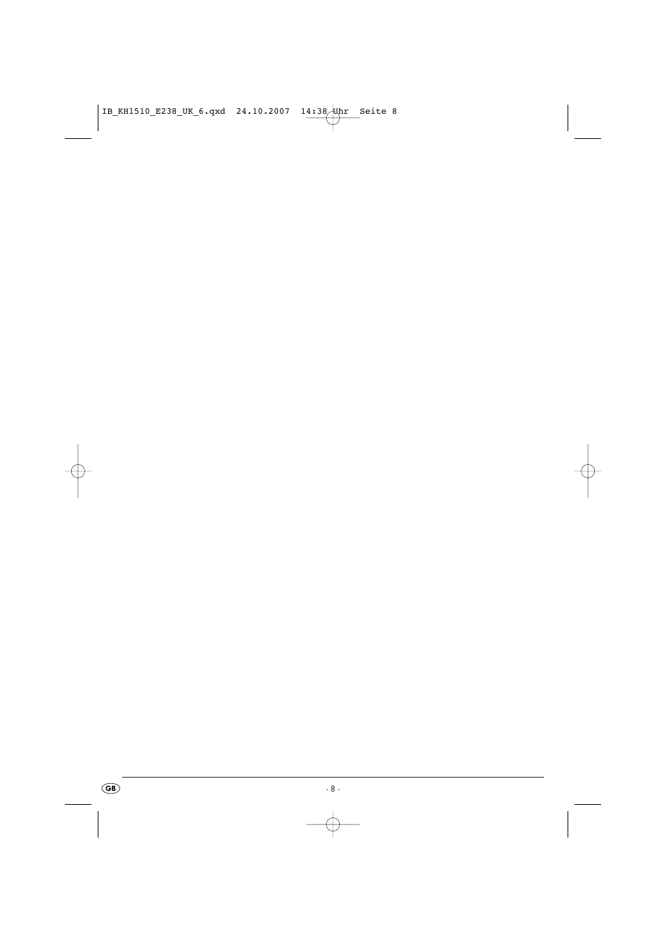 Kompernass KH 1510 User Manual | Page 8 / 8