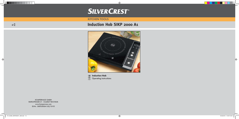 Kompernass SILVERCREST SIKP 2000 A1 User Manual | 8 pages